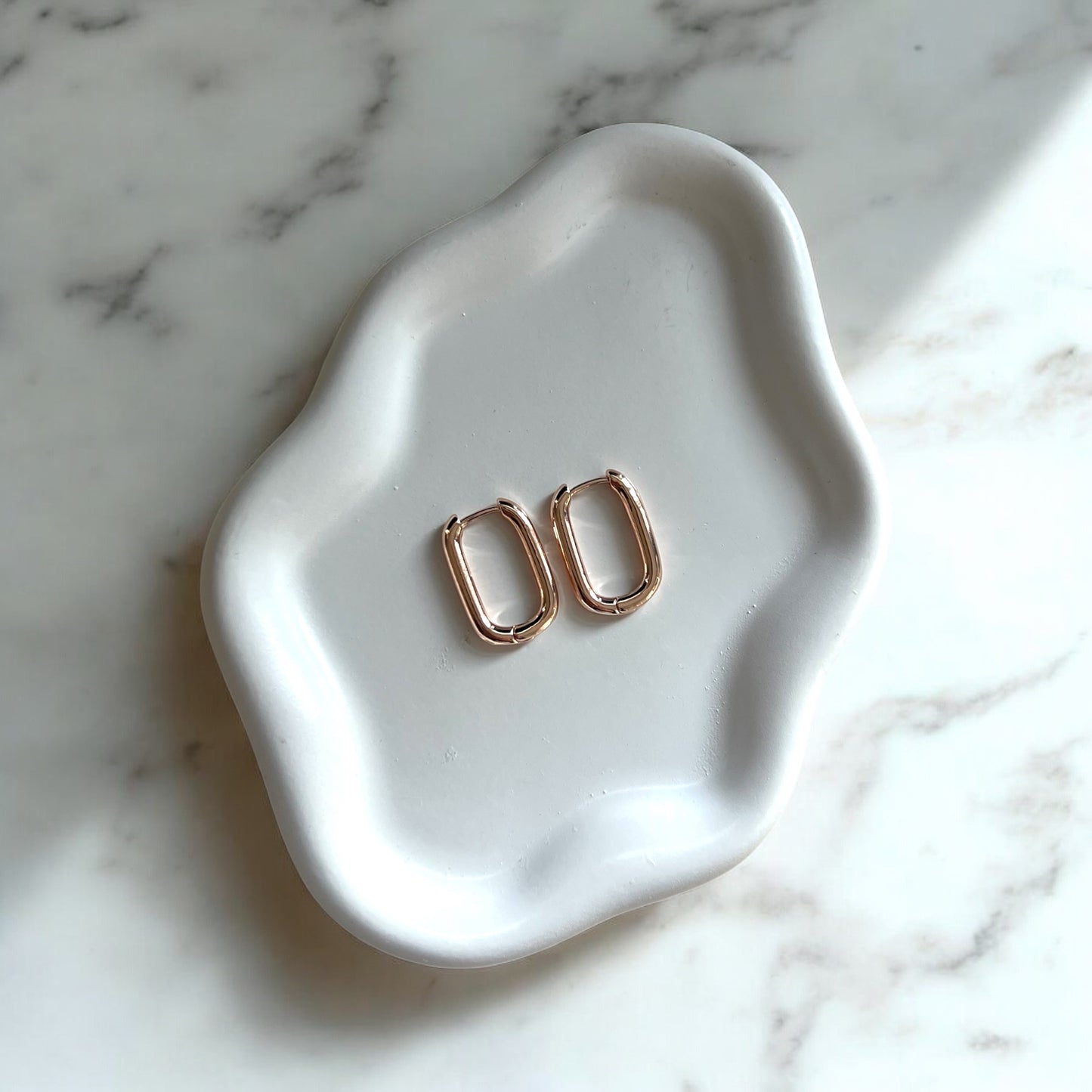 Rose Gold Link Earrings
