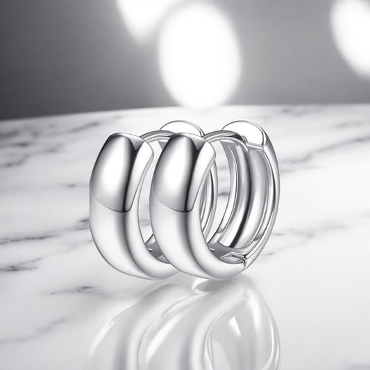 Silver Chunky Earrings