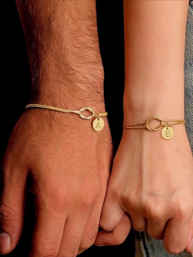 TIED by ARELA - Unisex Initial Bracelet