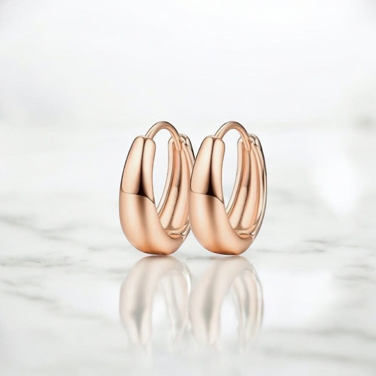 Rose Gold Chunky Earrings