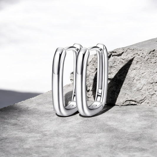 Silver Link Earrings
